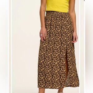 Leopard Skirt w/ Pockets